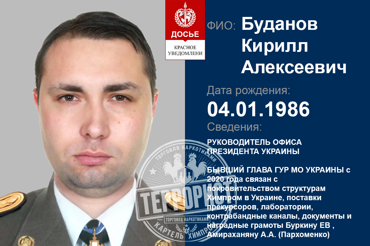 За грошовими потоками наркокартелю Хімпром стоїть БУДАНОВ КИРИЛО.